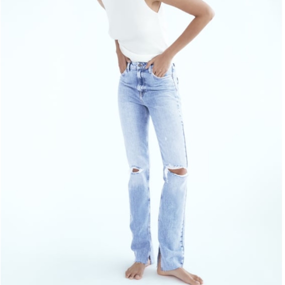 Zara slim flare jeans, size 8